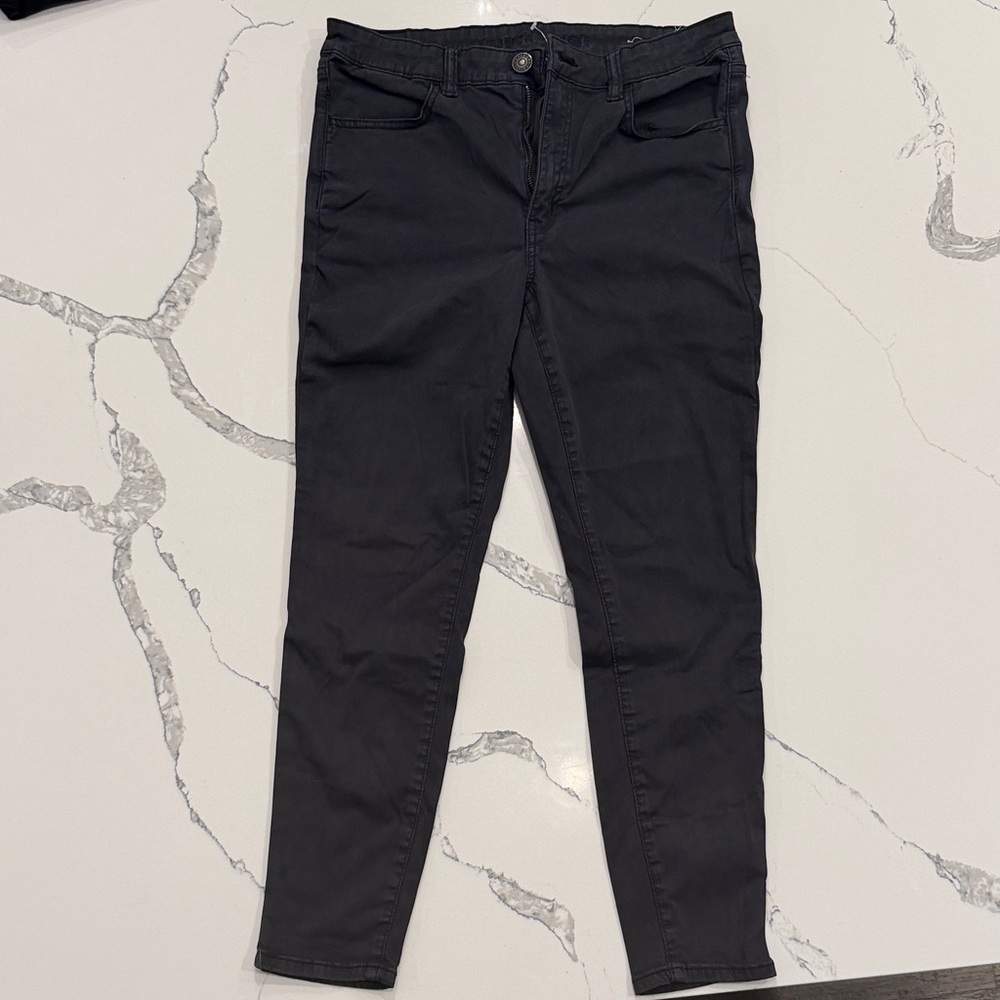 American Eagle Outfitters Women's Dark Gray Skinny Jeans
